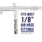 Quick Release Disconnect Coupling with Plug - 1/8" BSP Male & Female Airbrush Hose Adapter
